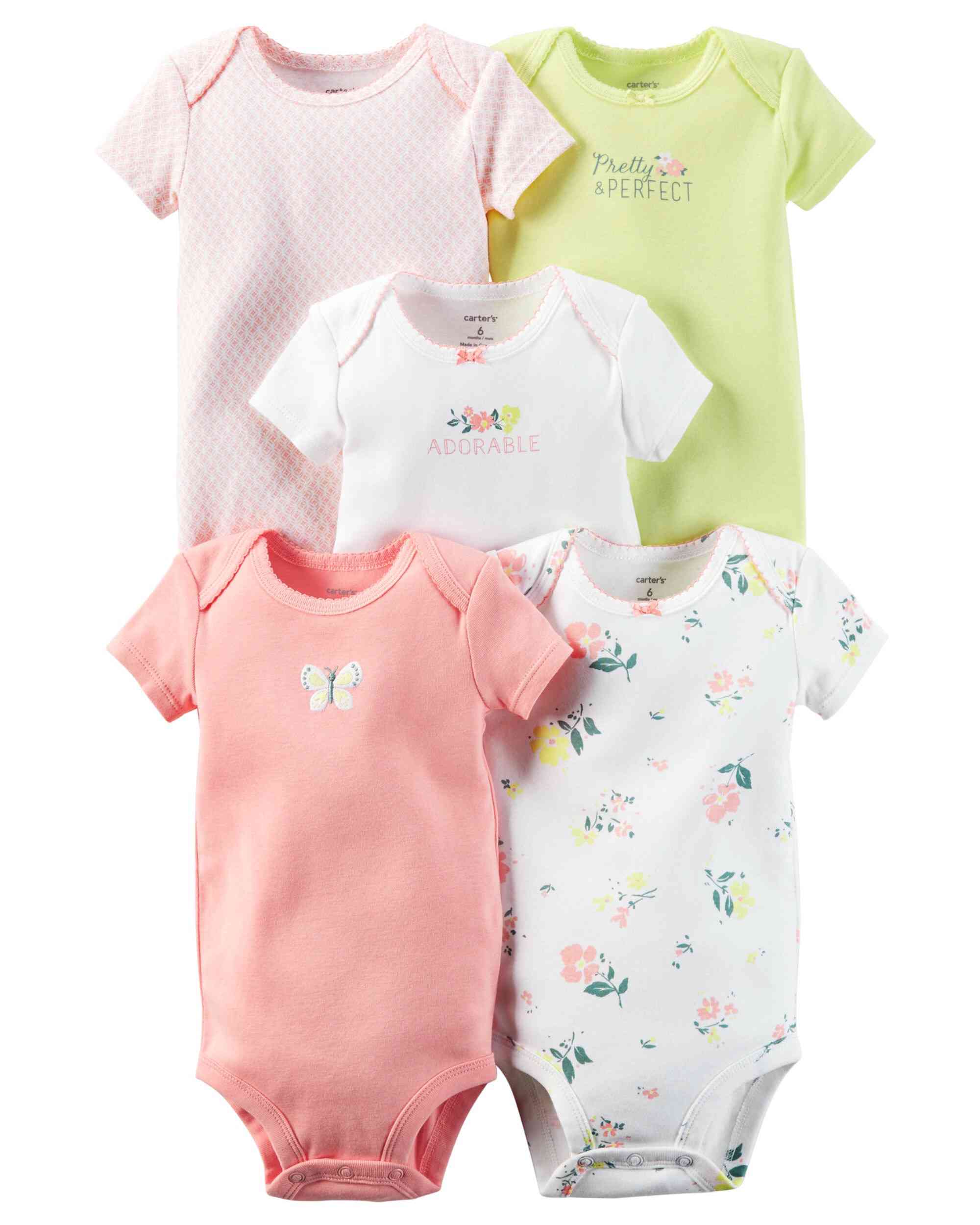 Carters 5-Pack Original Bodysuits