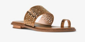 Michael Kors Sonya Perforated-Leather Sandal