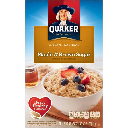 Quaker Maple and Brown Sugar Instant Oatmeal