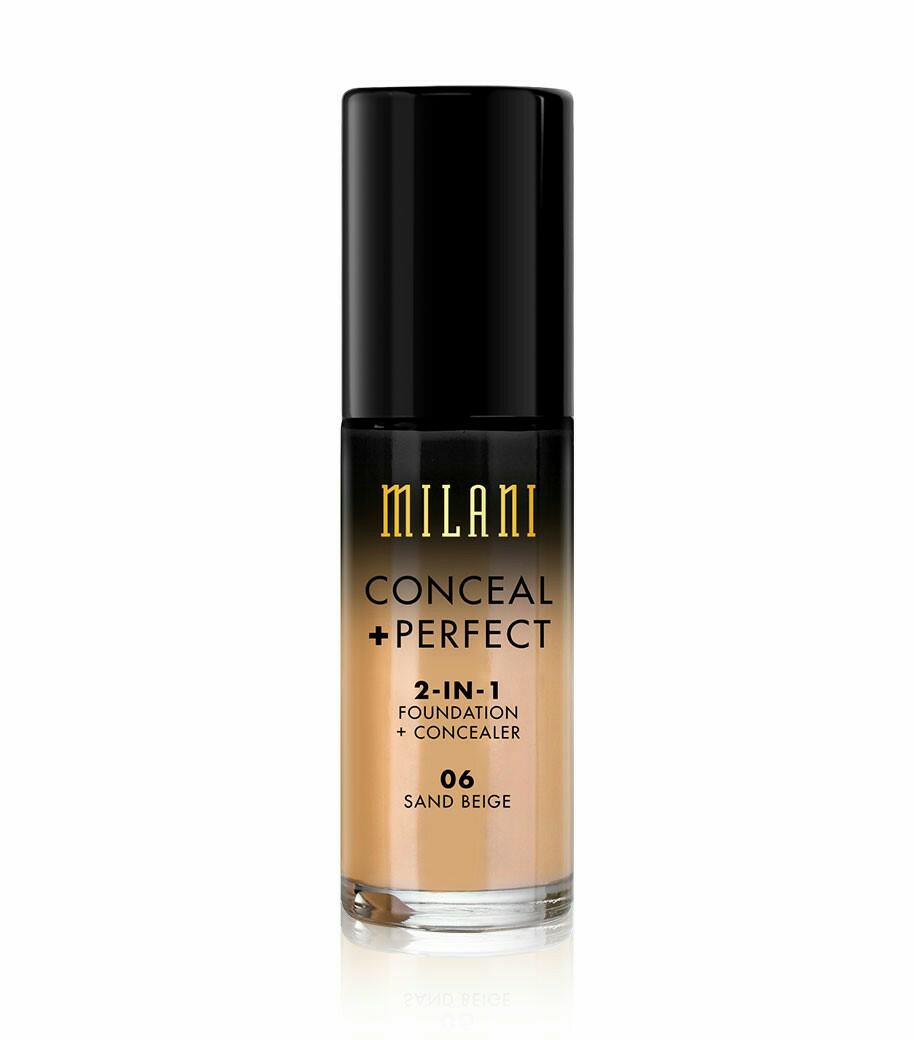 MILANI 2 in 1 Foundation + Concealer (06. Sand Beige)
