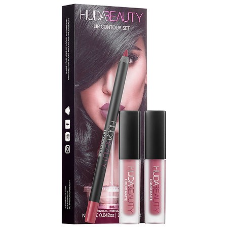 huda beauty lip countour set