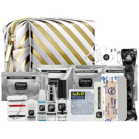 Pinch Provisions Minimergency Kit for Her - White Gold Stripe