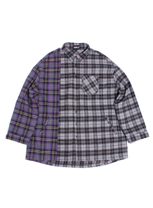 Oversized Twofold Check Shirt