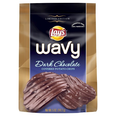 Lays Wavy Dark Chocolate Covered Potato Chips 5.0 oz.