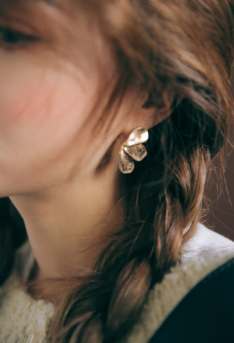 Gold-Tone Wing Earrings