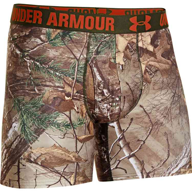 Under Armour Mens Camo 6 Boxerjock Boxer Briefs