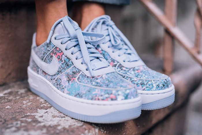 Nike Air Force 1 Upstep Low Glass Slipper