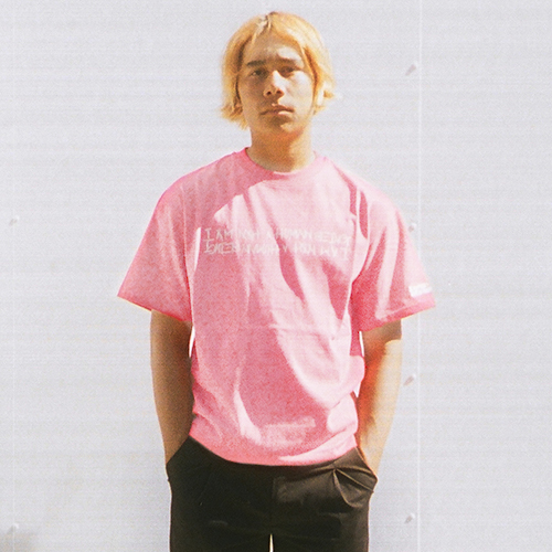 Retro Reflective Basic Logo T-Shirt Pink