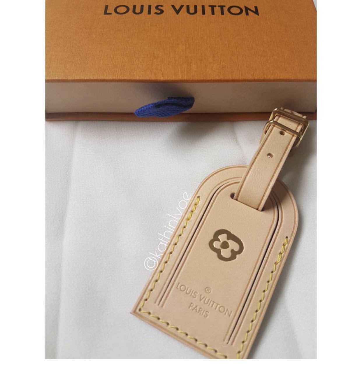 Louis Vuitton Vachetta Luggage Tag Large