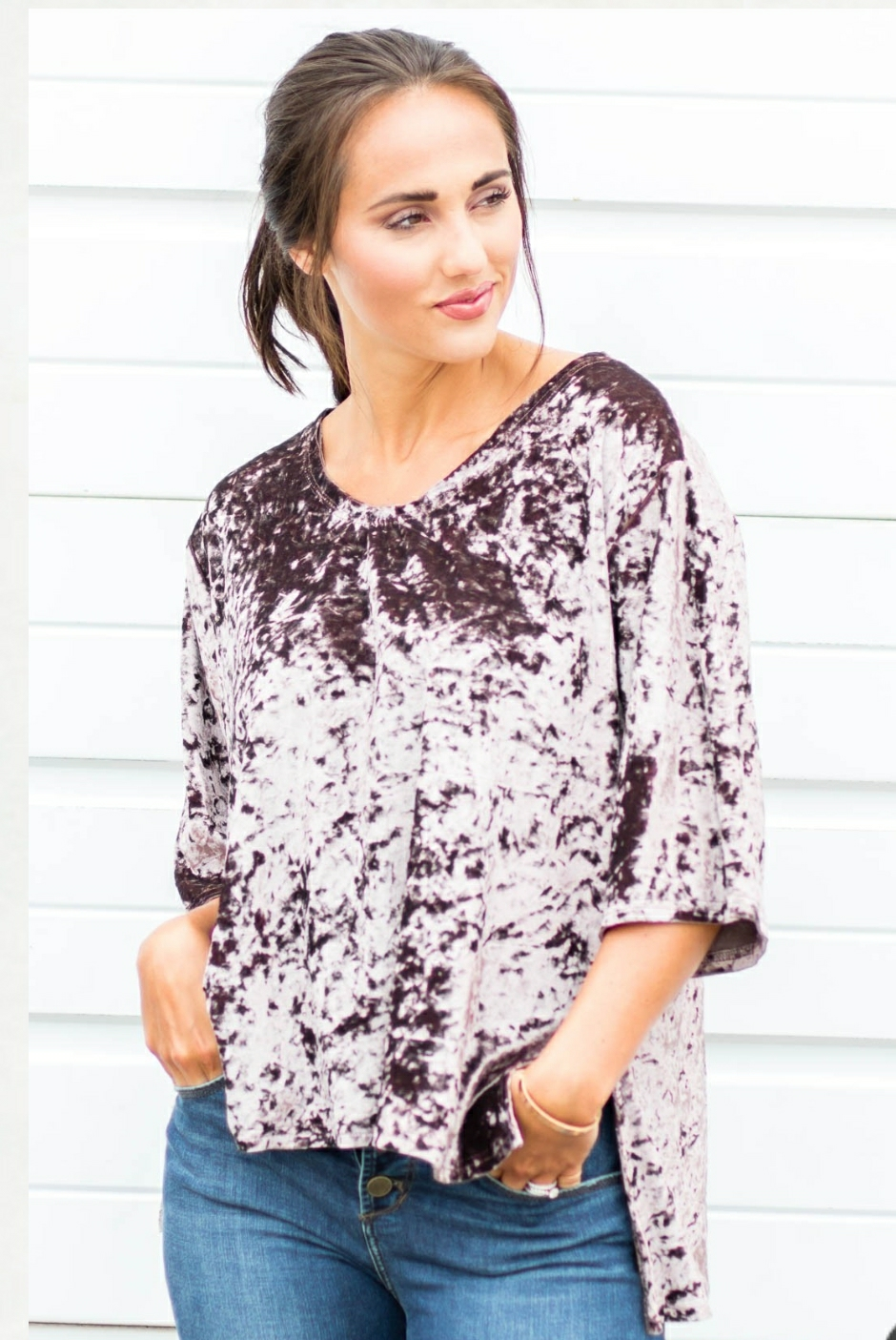 Sugar and Spice Velvet Top