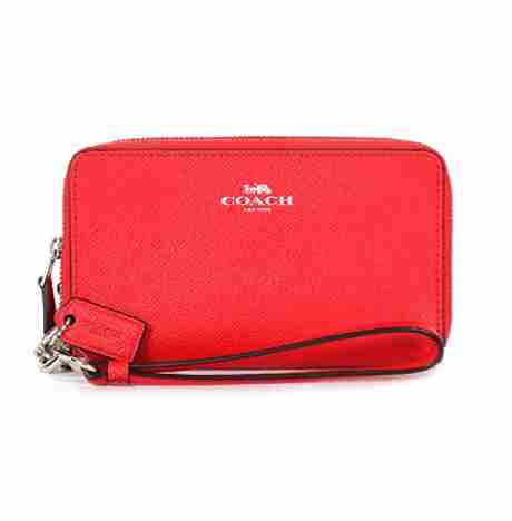 Leather Double Zip Wallet