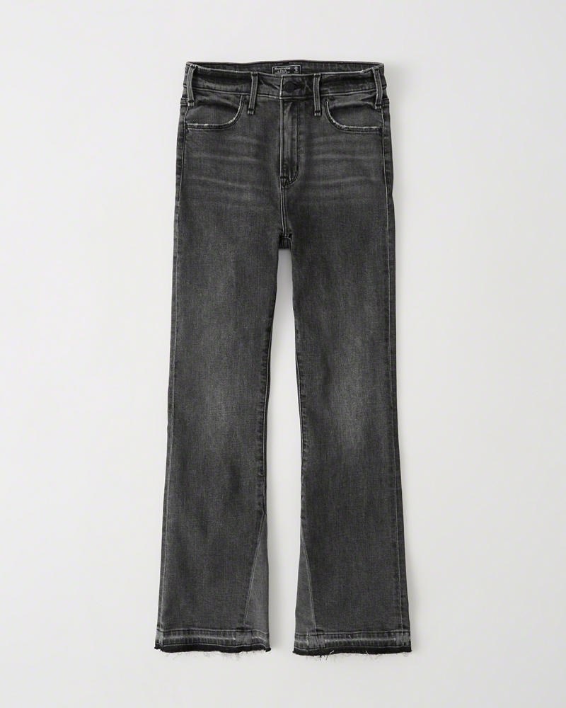 High-Rise Ankle Flare Jeans