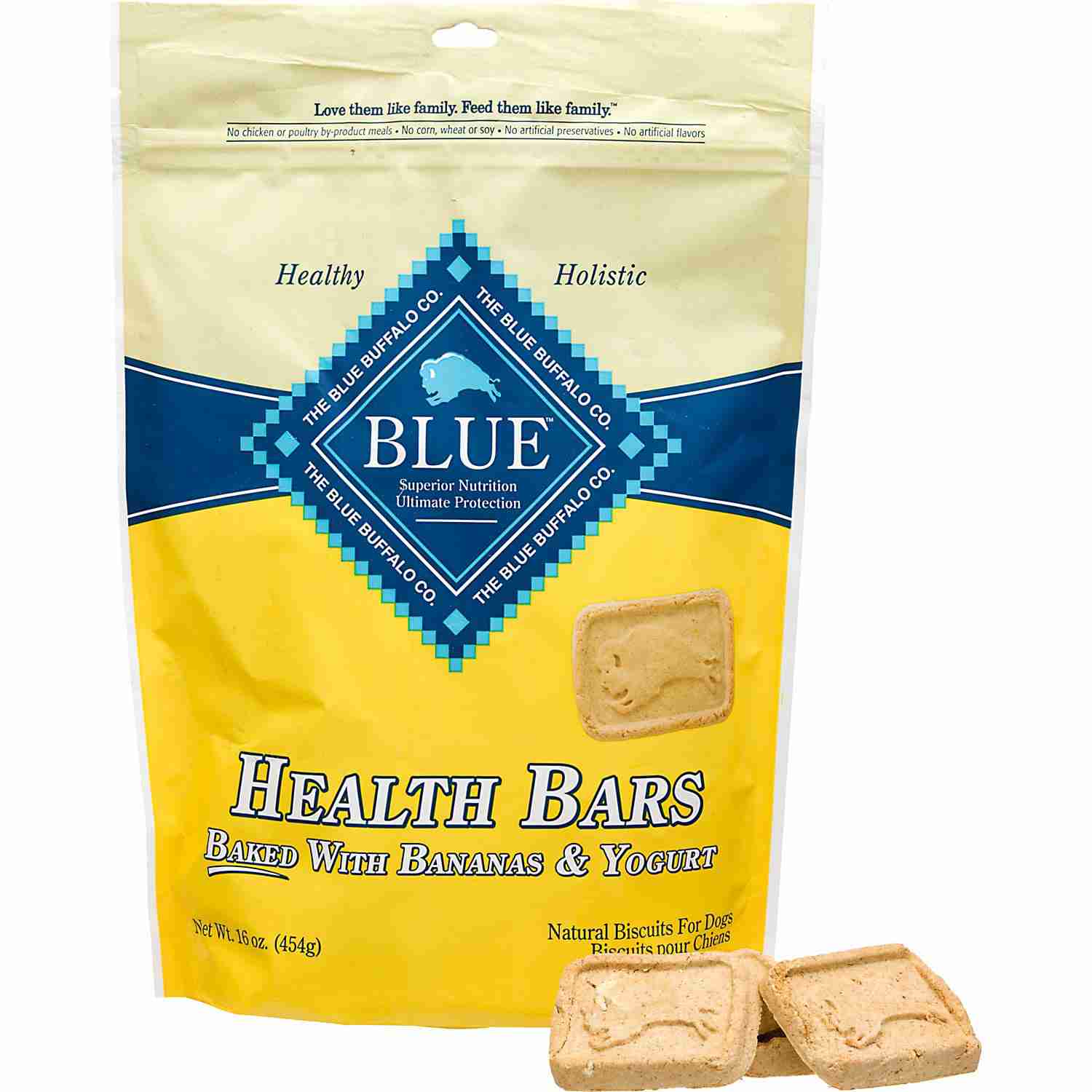 Health Bars Baked with Banana & Yogurt Dog Treats