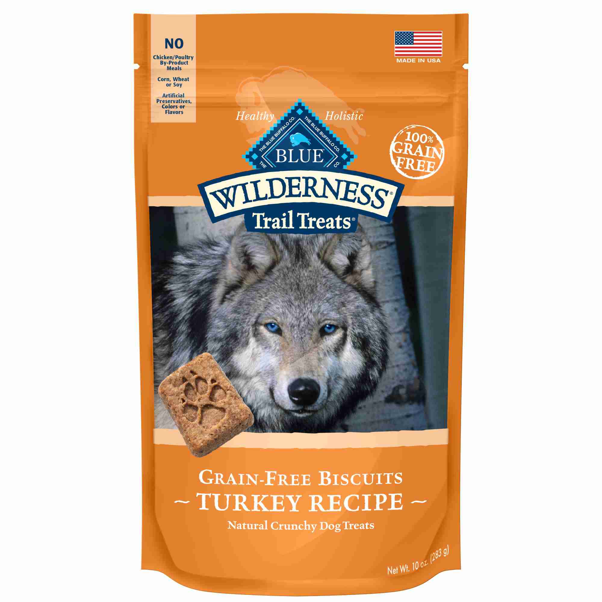 Wilderness Trail Treats Turkey Biscuits Grain-Free Dog Treats