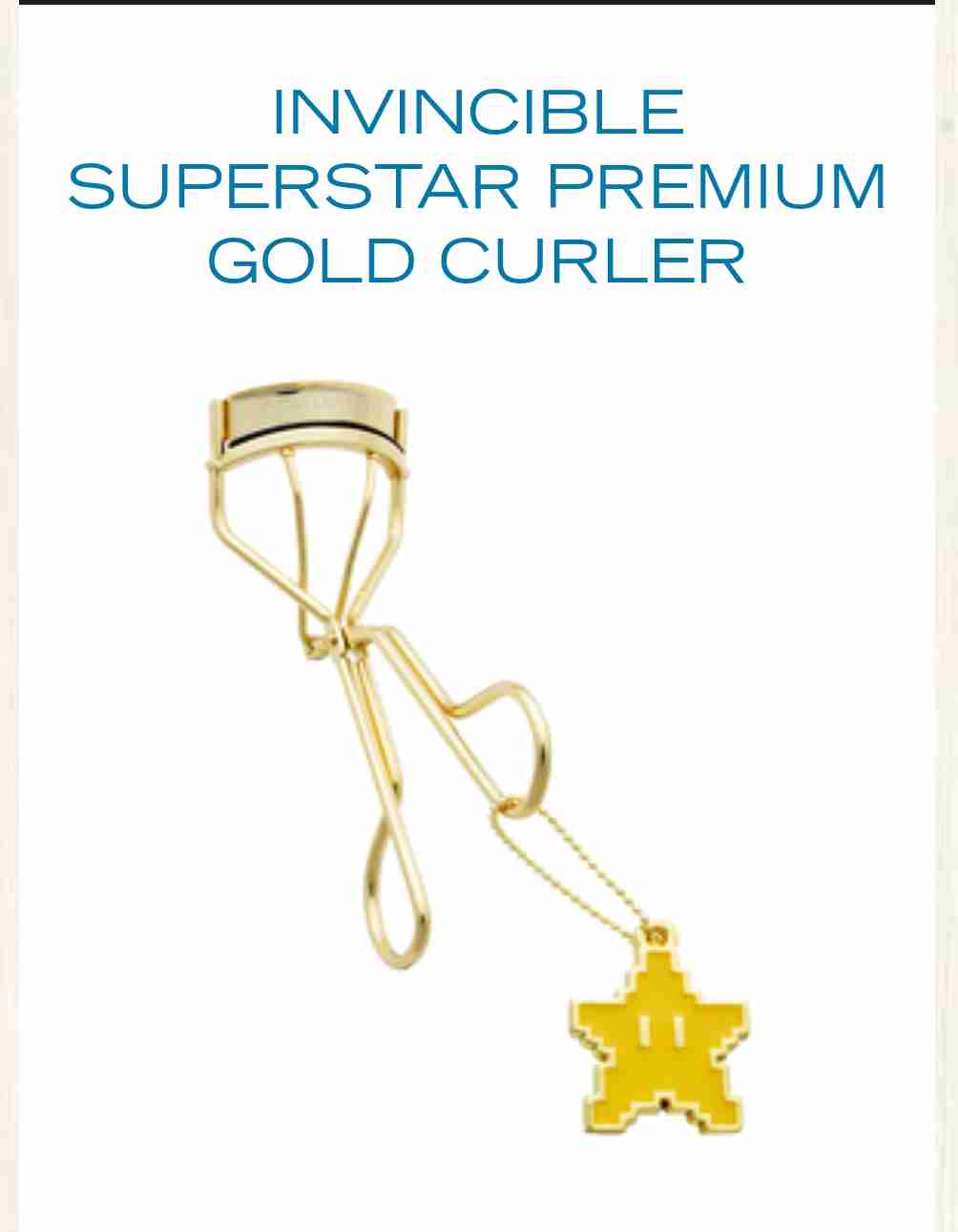 INVINCIBLE SUPERSTAR PREMIUM GOLD CURLER