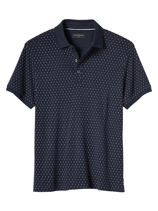 Microprint Dress Polo