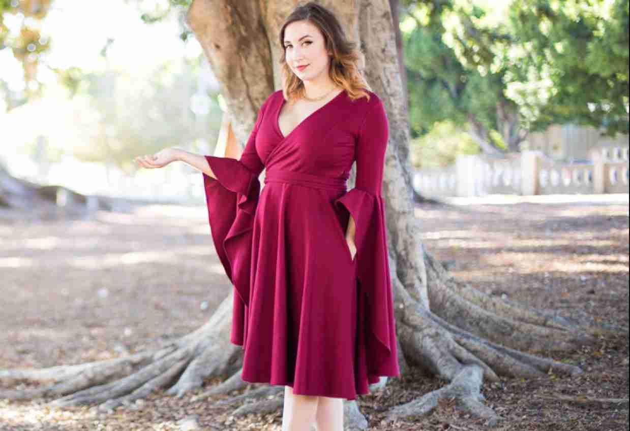 Queen of Fire Wrap Dress