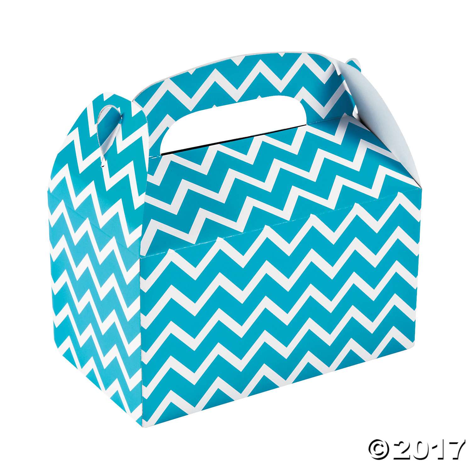 Turquoise Chevron Favor Boxes