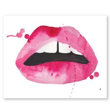Lara Stone Lips Limited Edition Signed Print