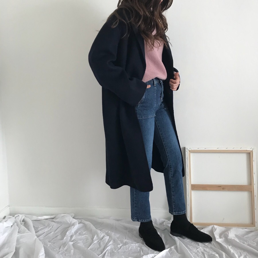 Handmade navy coat