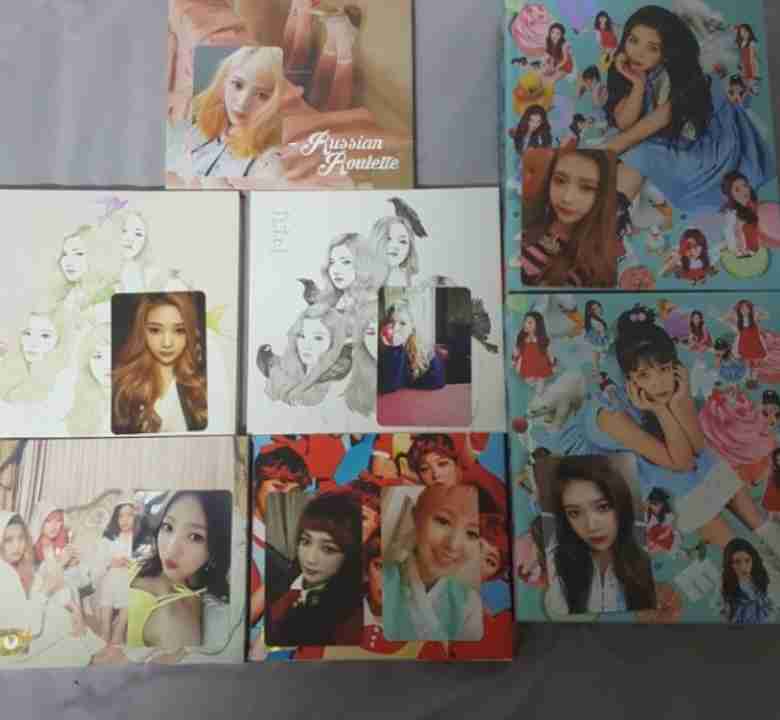 red velvet 7 albums + photocards
