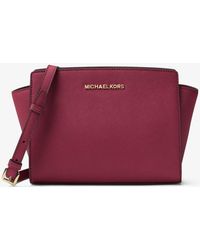 Selma Medium Saffiano Leather Messenger