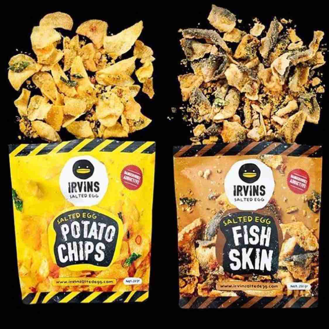 Irvin Salted Egg Fish Skin + Potato Chip