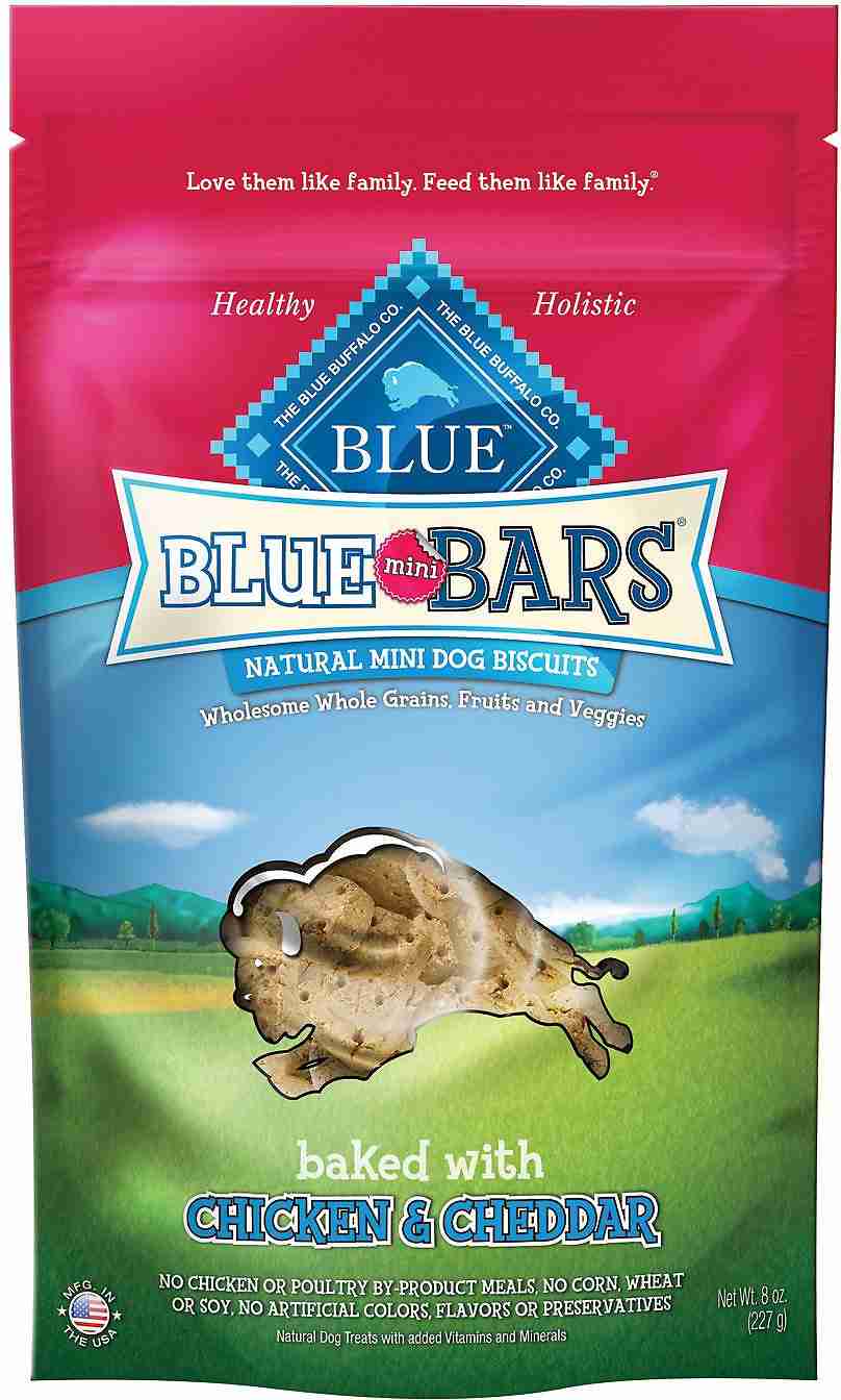Blue Mini Bars Chicken & Cheddar Natural Mini Dog Tr