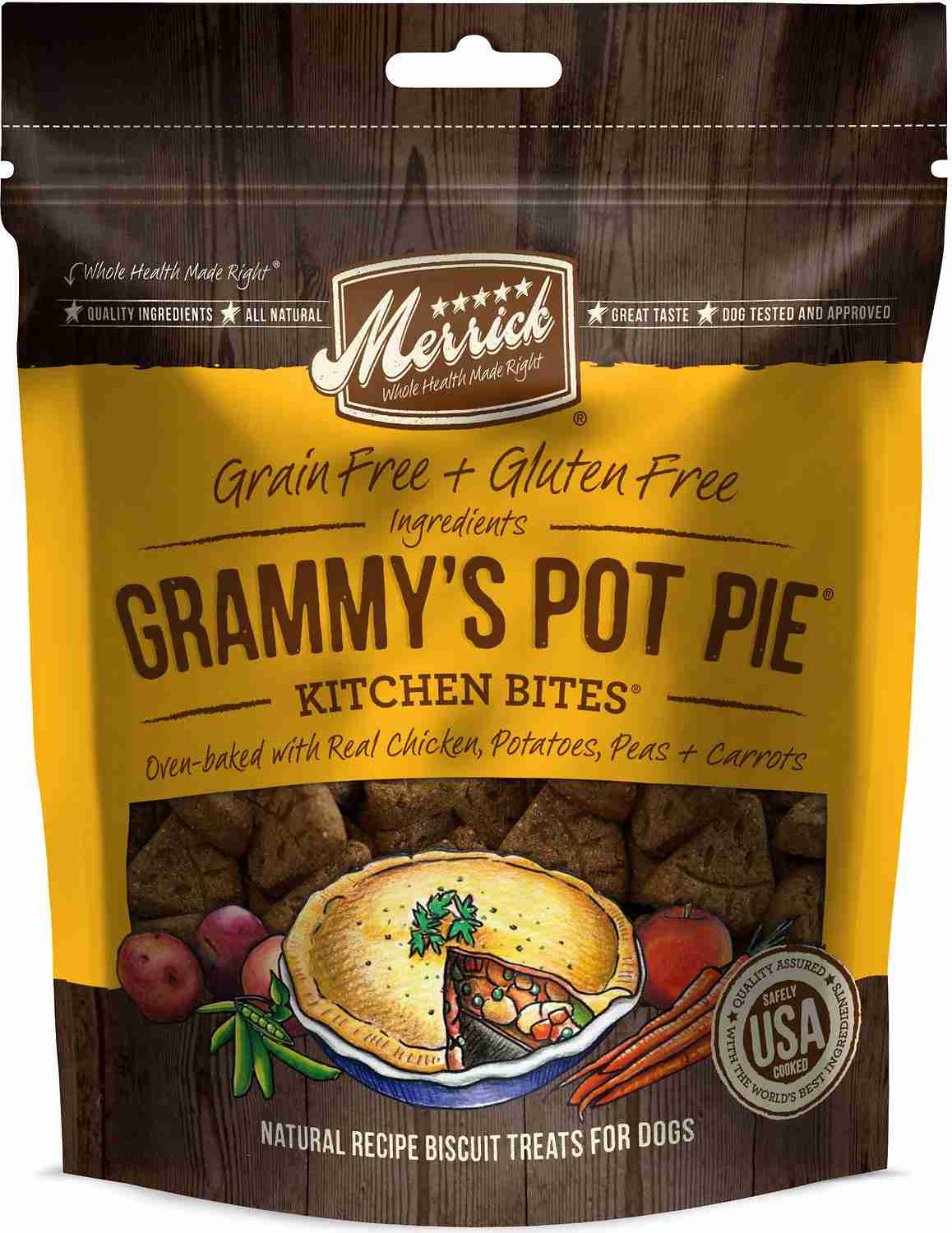 Kitchen Bites Grammy's Pot Pie Grain-Free Biscuits Dog Tr