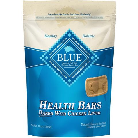 Health Bars Baked with Chicken Liver Dog Treats, 16-