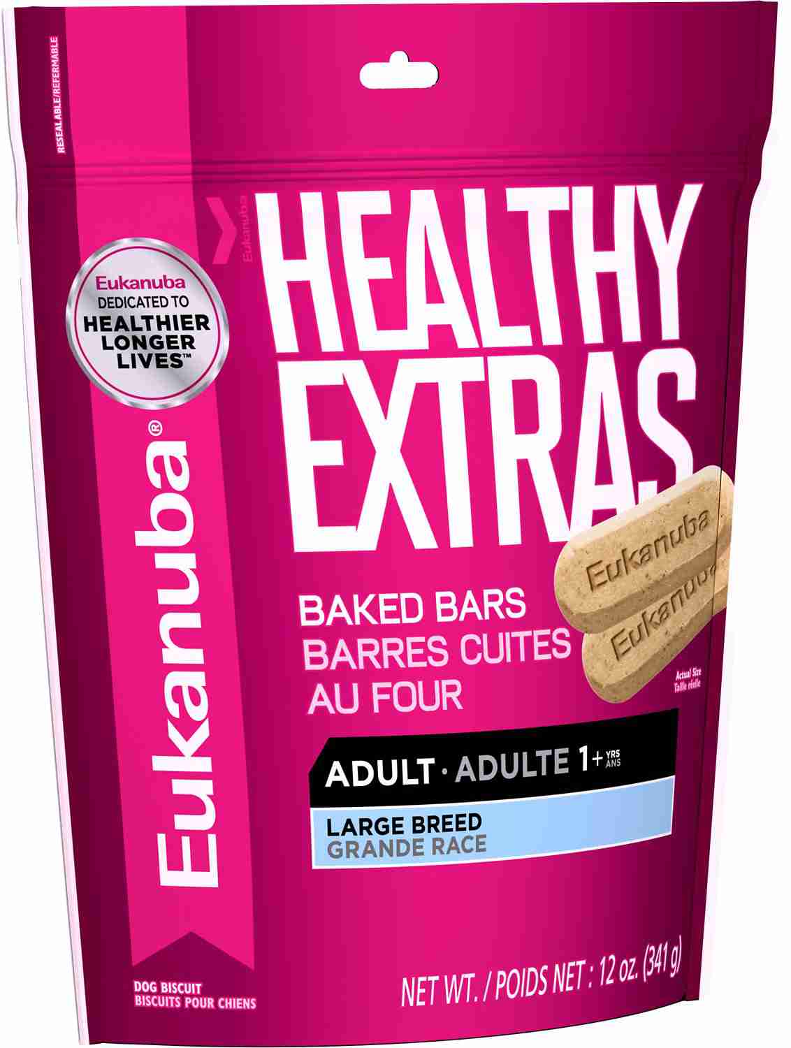Healthy Extras Large Breed Adult Dog Treats, 12-oz bag