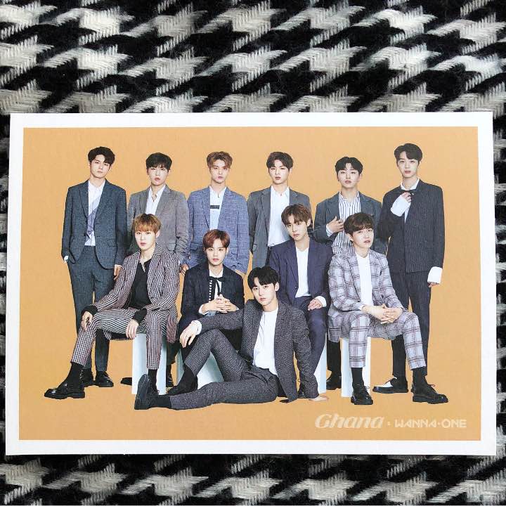 Ghana x wanna one postcard group
