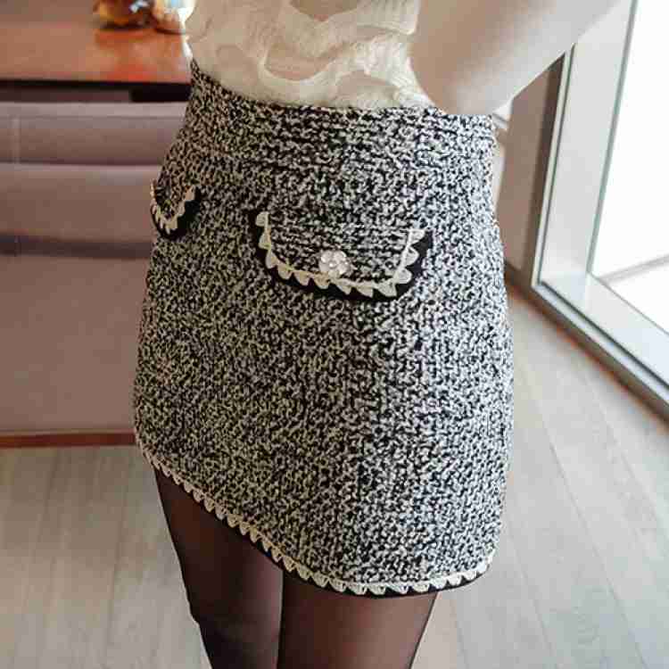 Tweed a line skirt