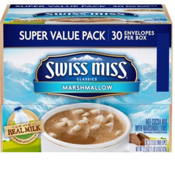 Swiss Miss hot chocolate with marshmallows