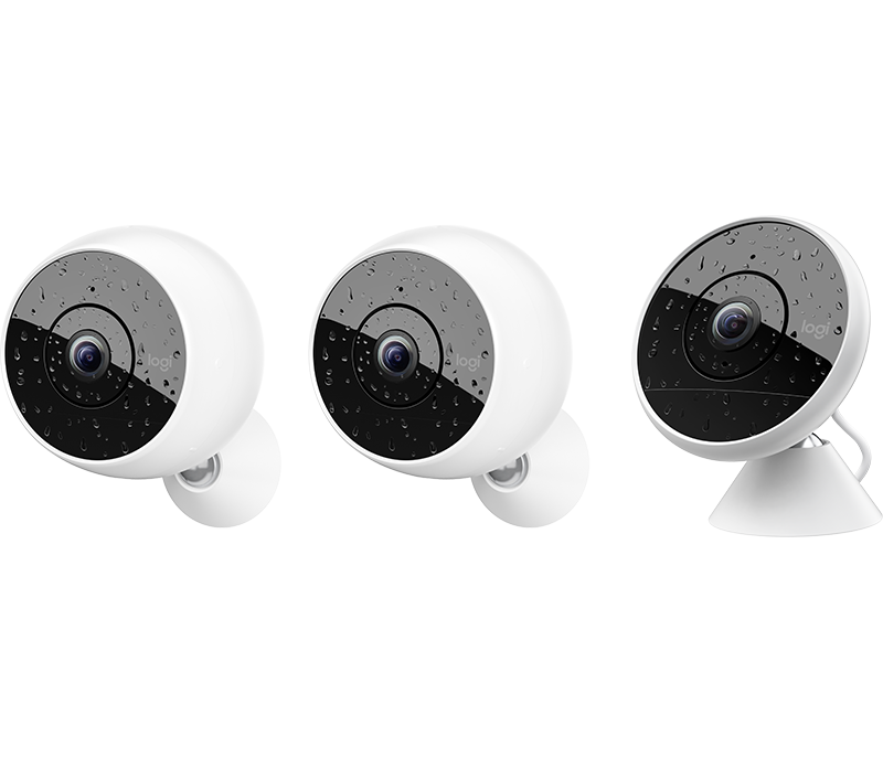 Circle 2 Multi-Pack 2 Wire-Free Cameras + 1 Wired Camera