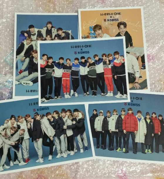 wanna one x k swiss postcards