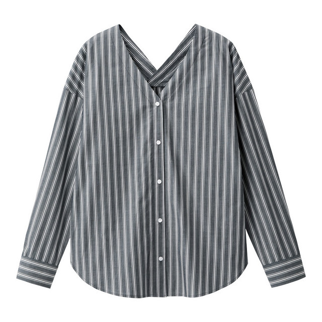 Striped V-Neck Shirt