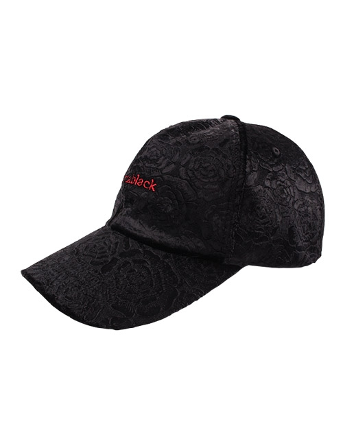 Black Rose Velvet Cap
