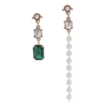 Dream Dreams crown + emerald Earrings