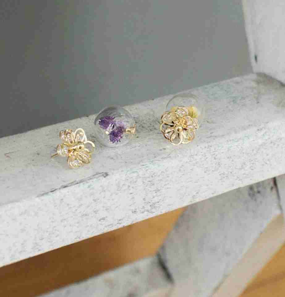 Dried Flower Earrings
