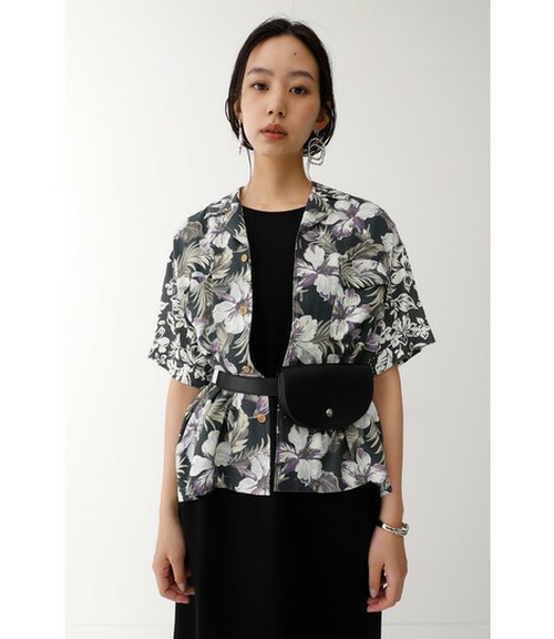 Moussy Crazy Pattern Open Collar Shirt
