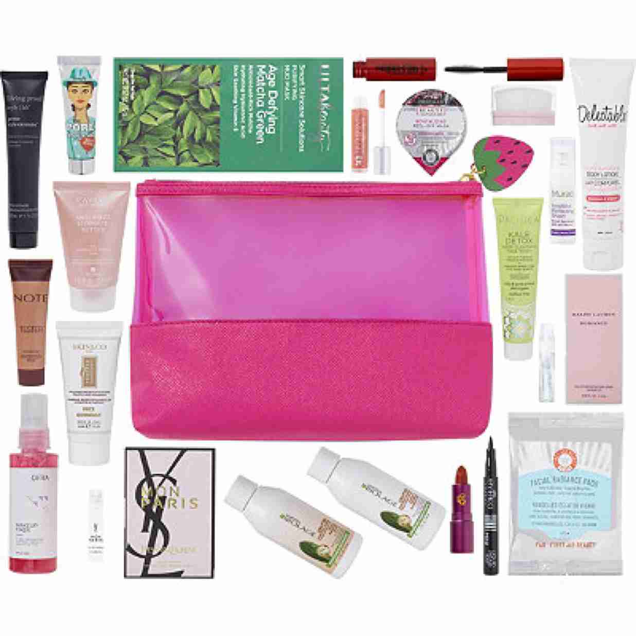 FREE 21 Pc Strawberry Beauty Bag with any 75 online purchase