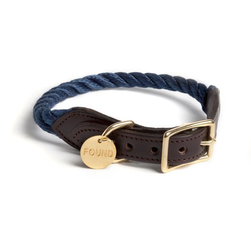 Rope & Leather Dog & Cat Collar