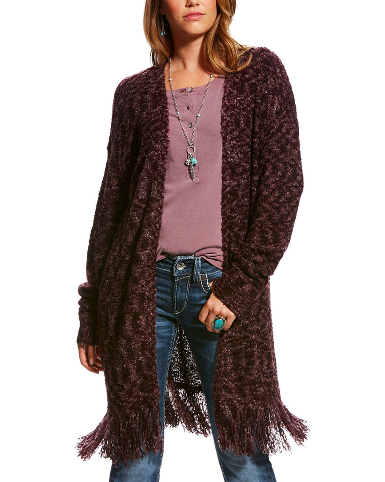 Women's Loa Marled Long Sleeve Knit Duster Cardigan