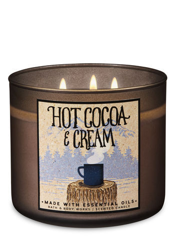 Hot Cocoa & Cream 3 Wick Candke