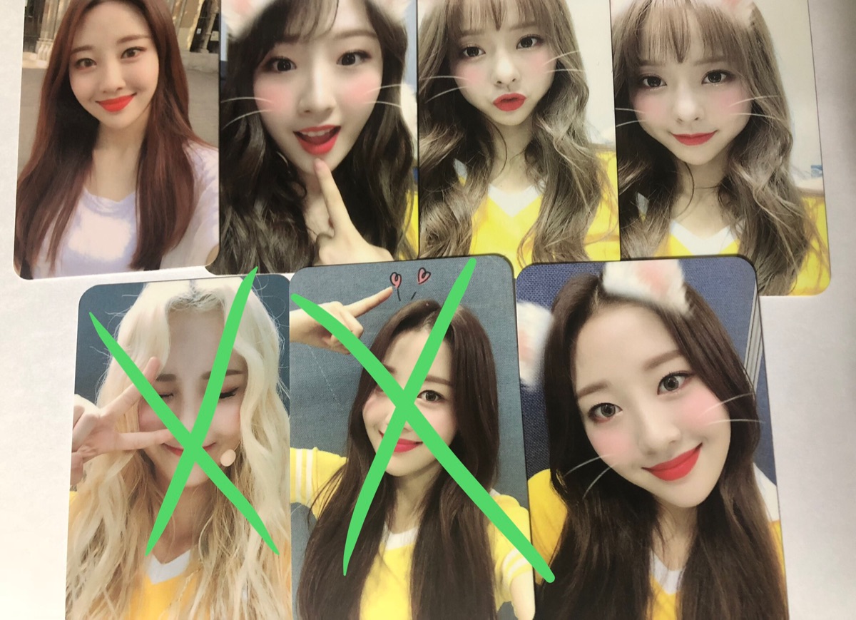 loona broadcast photocards