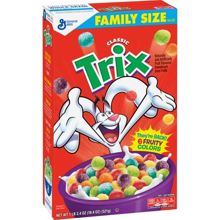 Trix, Fruit Flavoured Corn Puffs Cereal