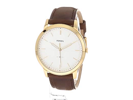 The Minimalist Three-Hand Browm Leather Watch