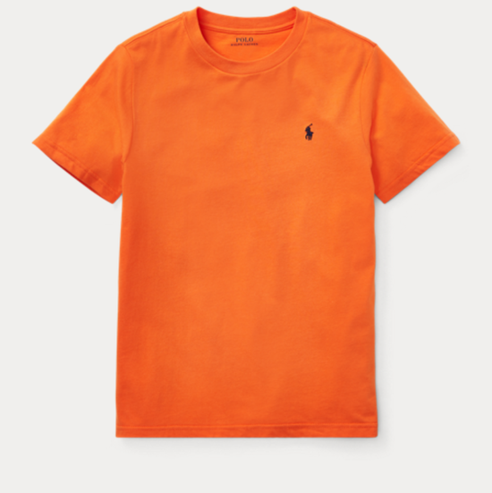 Cotton jersey crew neck tee