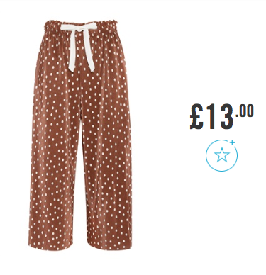 Tobacco Polka Dot Trousers